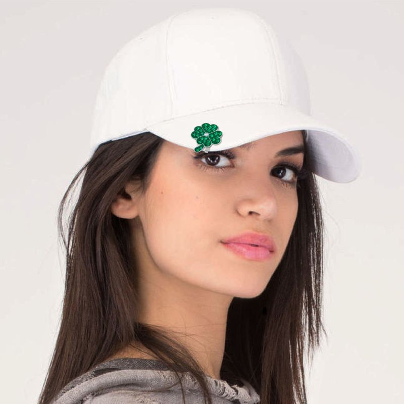 Hat Clip med Swarovski Crystal markør (Clover)