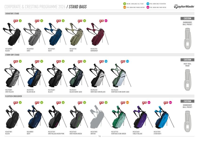 TaylorMade Signature B&aelig;rebag