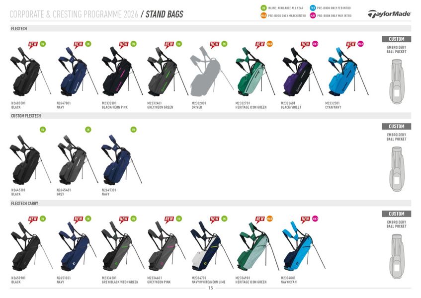 TaylorMade FlexTech  B&aelig;rebag