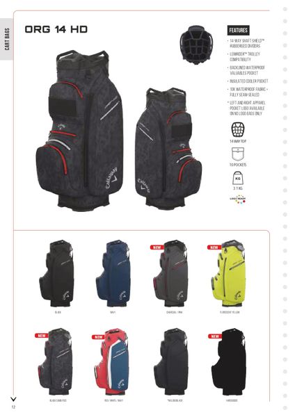 Callaway Org 14  HyperDry trallebag