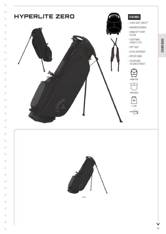 Callaway Hyperlight Zero bærebag