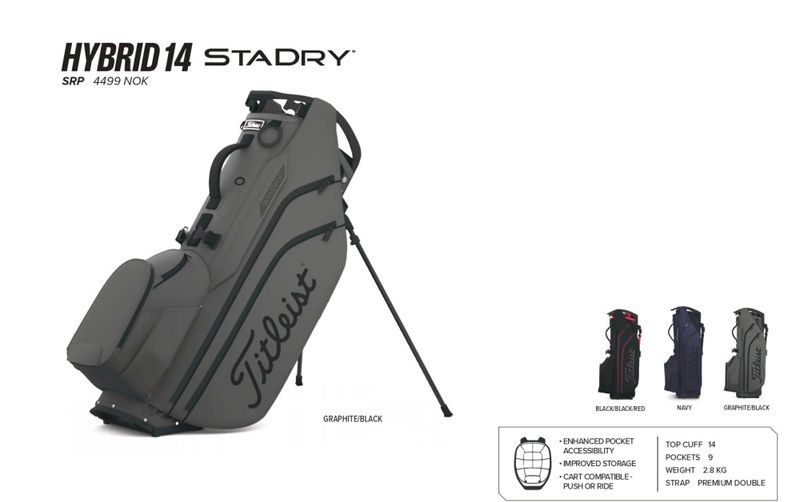Titleist  Hybrid14 Stadry bærebag