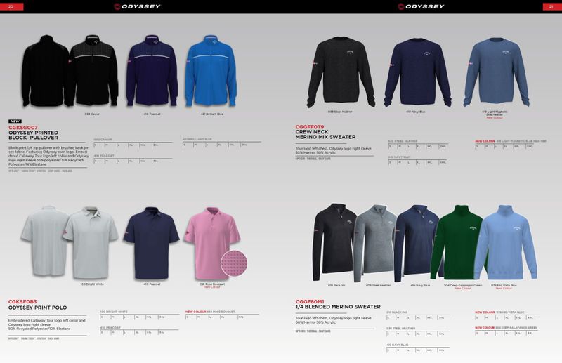 Callaway Crew Neck Mixed Merino genser